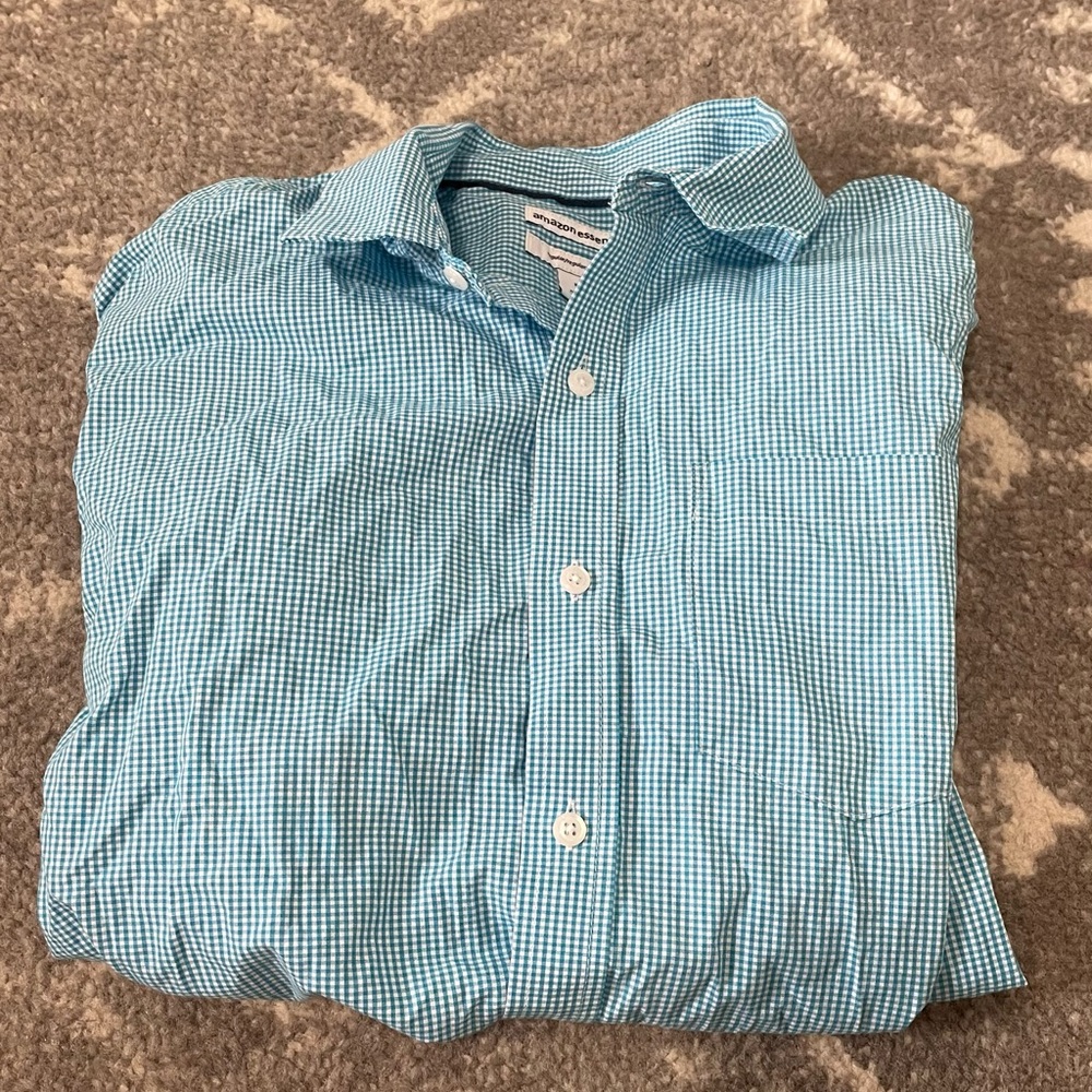 Blue & White Striped Button Down Shirt